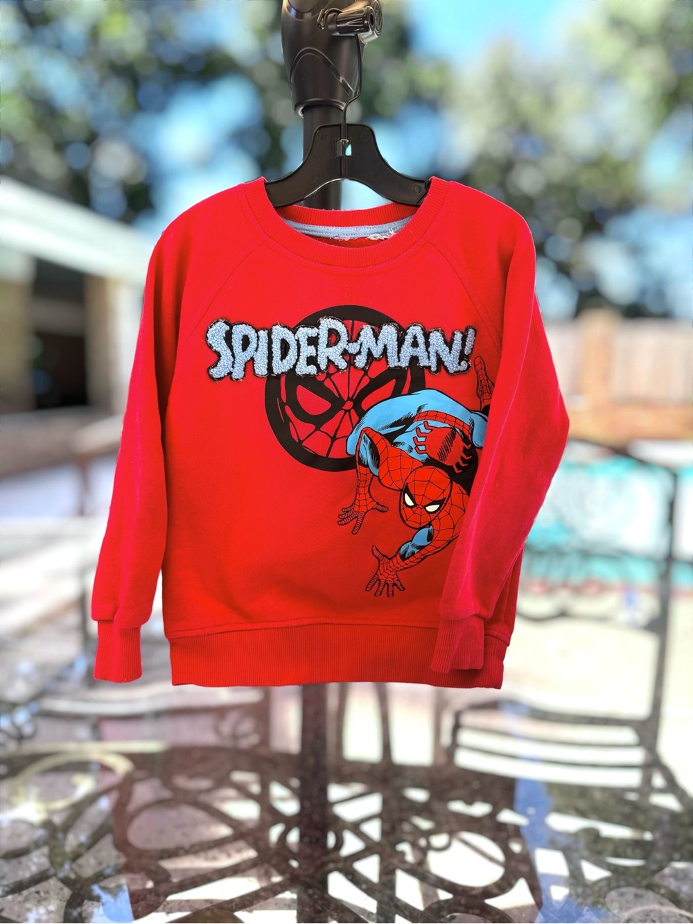Marvel Red Spider-Man Embroidered Graphic Sweatshirt, 5